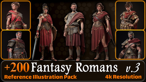 200 Fantasy Romans Reference Pack | 4K | v.3