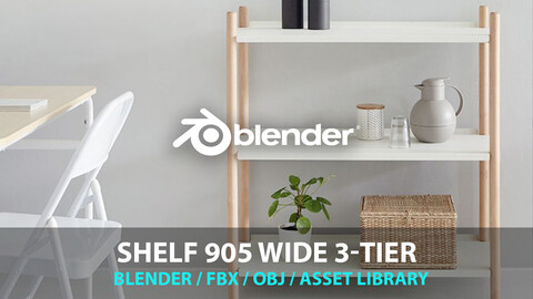 shelf 905 wide 3-tier