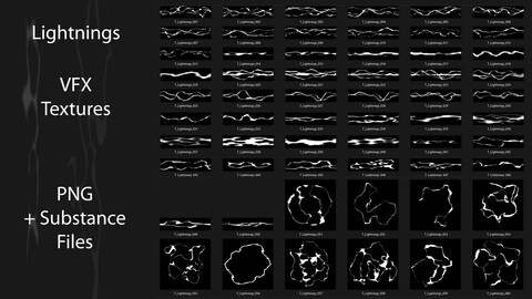 Lightnings Textures + Substance Project