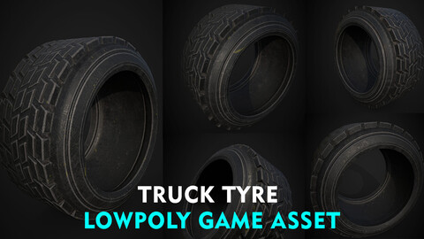 TYRE LOWPOLY GAME ASSET