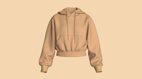 Girls Cropped Hoodie