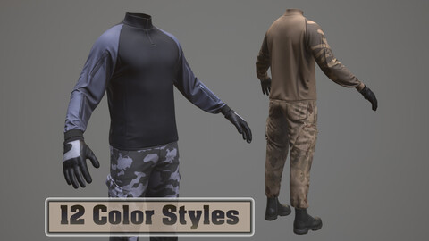 Military Style Clothes Pack 1a