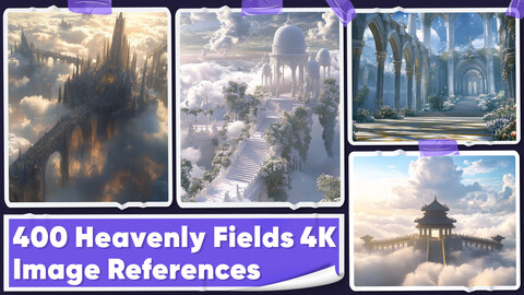 400 Heavenly Fields Image References - Vol 01