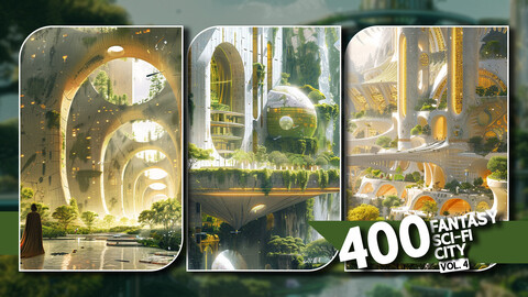 400 Fantasy Sci-Fi City _ VOL 4 _ Environment Reference