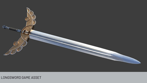 Longsword Game Asset