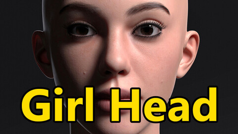 Girl Head - 3D Model