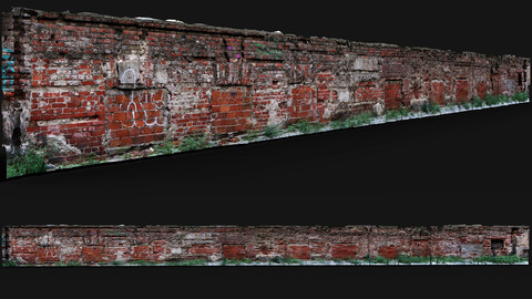 brickwall ruins derelict building photogrammetry