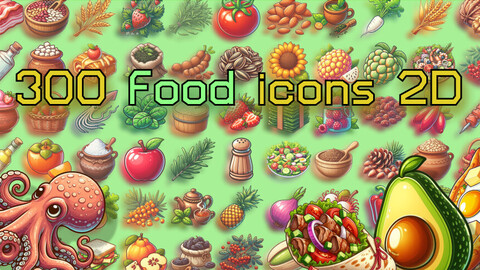 2D Icons - Food