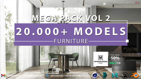 Furniture Mega Pack | 20.000+ Models | Vol 2/10