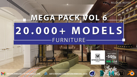 Furniture Mega Pack | 20.000+ Models | Vol 6/10