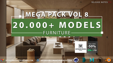 Furniture Mega Pack | 20.000+ Models | Vol 8/10