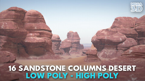 16 Sandstone Columns Desert - 241011