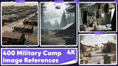 400 Military Camp Image References - Vol 01