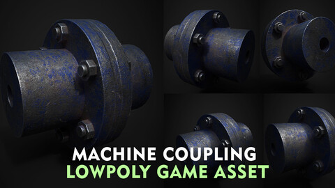 MACHINE COUPLING LOWPOLY GAME ASSET