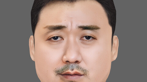 Ma Dong Seok Head - Low poly head for game