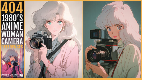 404 1980s Anime Woman with Camera