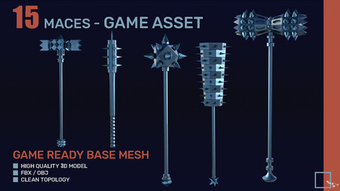 15 MACES collection 3D model