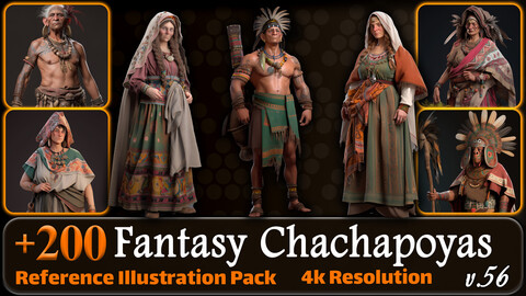 200 Fantasy Chachapoyas Reference Pack | 4K | v.56