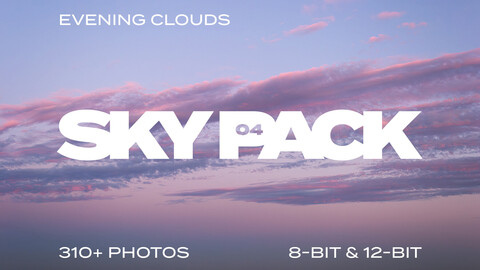 Sky Pack 04 / Evening clouds reference pack