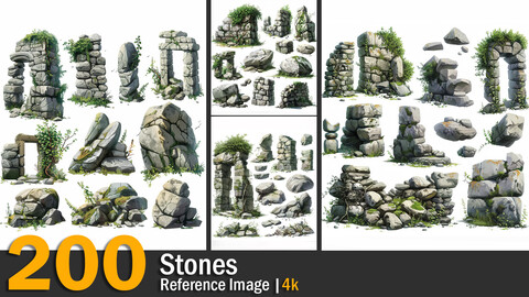 Stones | Reference Images | 4K