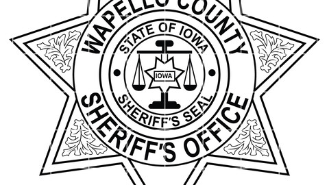 Wapello County Iowa Sheriff Badge SVG, Deputy Sheriff's Office Star- vector File