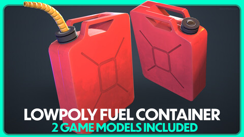 Stylized Lowpoly Fuel Container | Jerry Can | UE5 Ready | Game Assets