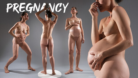 A Pregnancy- Reference Photo Package For Artists- 478 JPEGs noAI