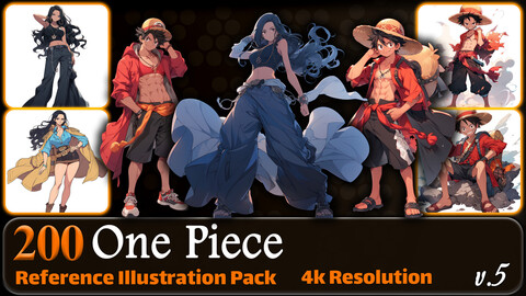 200 One Piece (Full Body) Reference Pack | 4K | v.5