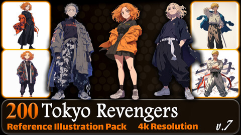 200 Tokyo Revengers (Full Body) Reference Pack | 4K | v.7