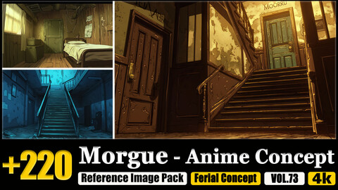 220 Morgue - Anime Concept Reference Image Pack v.73 |4K|