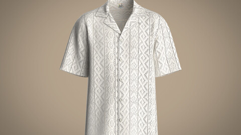 Mens lace resort shirt