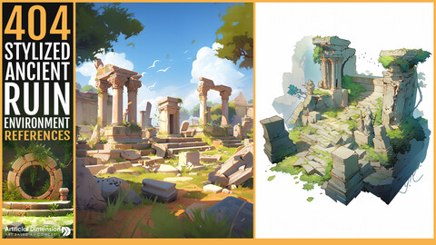 404 Stylized Ancient Ruin Environment