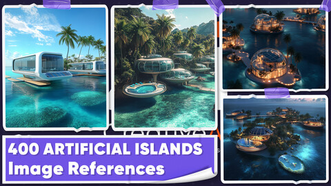 400 Artificial Islands Image References - Vol 01