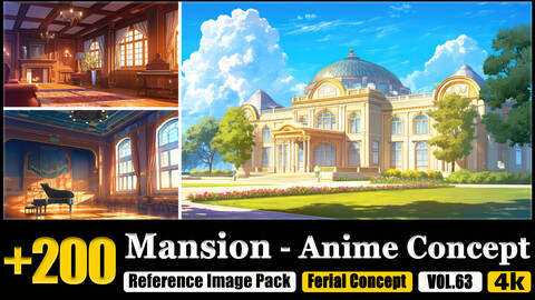 200 Mansion - Anime Concept Reference Image Pack v.63 |4K|