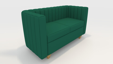 3D Model Sofa 2 Seater 2