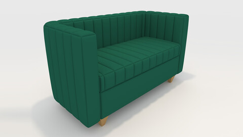 3D Model Sofa 2 Seater 3