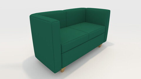 3D Model Sofa 2 Seater 6