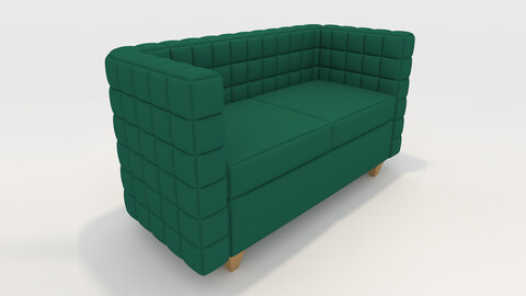 3D Model Sofa 2 Seater 8