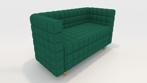 3D Model Sofa 2 Seater 10