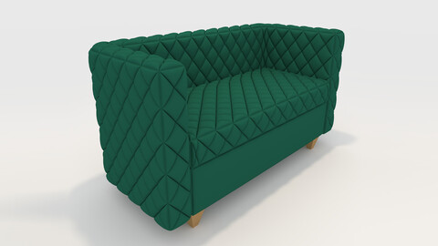 3D Model Sofa 2 Seater 13