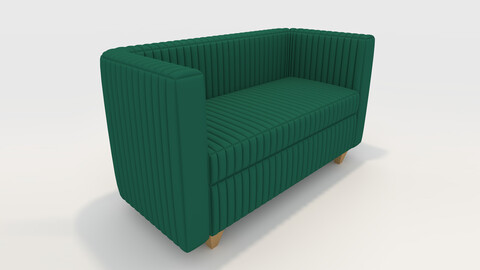 3D Model Sofa 2 Seater 18