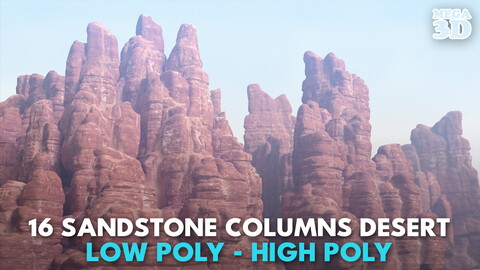 16 Sandstone Columns Desert - 241016