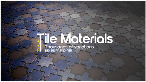 Tile Materials & Broken Tiles_ SBS-SBSAR-PNG