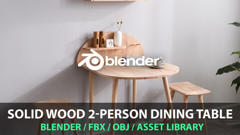 Solid Wood 2-person Dining Table