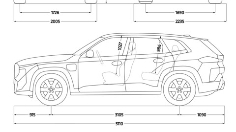 BMW XM 2023 car blueprint