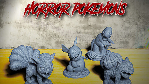 creepy Pokemons -Halloween special set