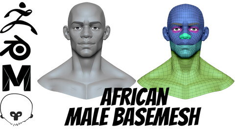 AFRICAN MALE BASE MESH