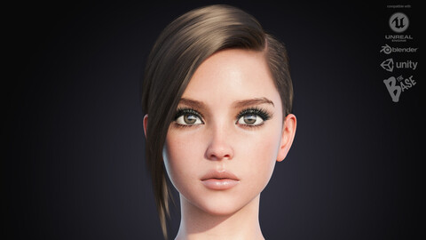 Norah Realistic Female Girl Character