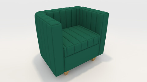 3D Model Sofa 1 Seater 2