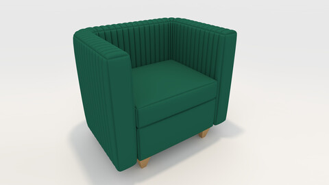 3D Model Sofa 1 Seater 11